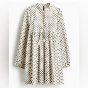 NWT X-Large H&M Divided Tie-Detail Cotton Dress